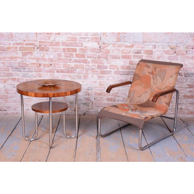 Czech Bauhaus Chrome Armchair by Marcel Breuer for Thonet, 1930s For Sale - Image 11 of 13