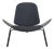 CH07 Shell Chair in Grey Fabric by Hans J. Wegner, 2010s For Sale