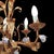 Vintage Hollywood Regency Florentine Five-Arm Metal Chandelier with Porcelain Flowers, 1970s For Sale - Image 15 of 18
