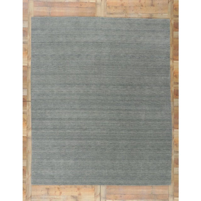 Gray Gray Area Rug With Modern Style - 08'03 X 09'11 For Sale - Image 8 of 9