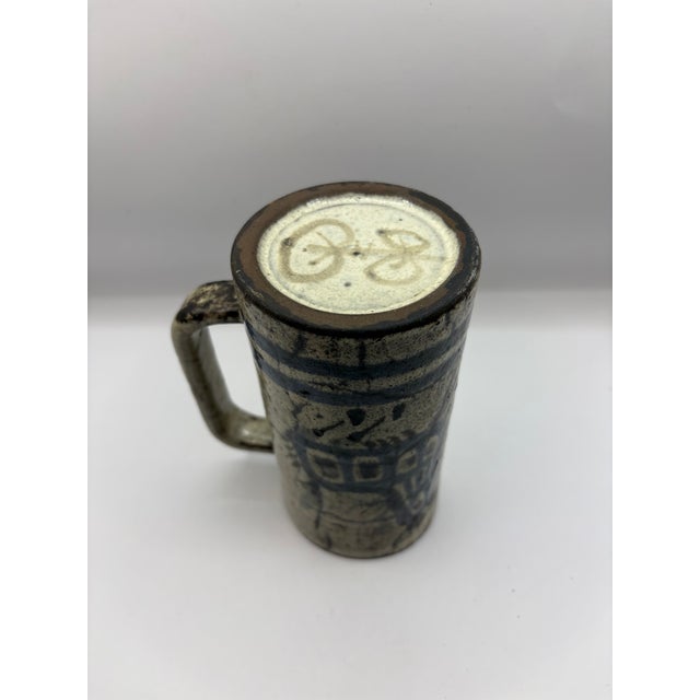Ceramic Vintage Ceramic Mug by Gustave Reynaud, 1950s For Sale - Image 7 of 8