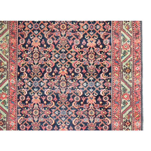 Ink Blue Early 20th Century Persian Malayer Rug For Sale - Image 8 of 18