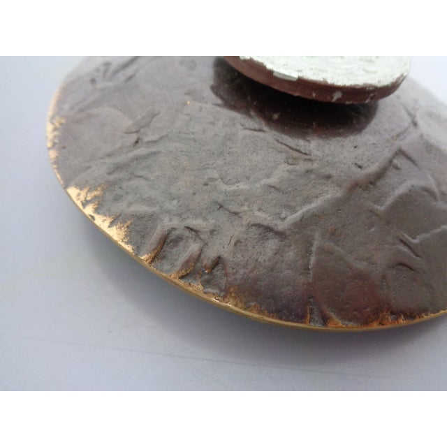 1960s Brutalist Bronze Candleholder, 1960s For Sale - Image 5 of 13