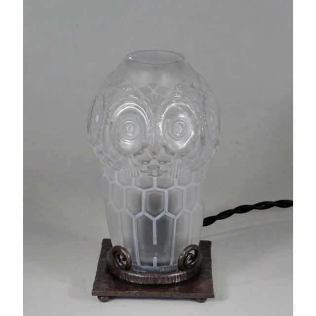 1920s 1920s French Art Deco Night Lamp Insence Burner by Robj France For Sale - Image 5 of 12