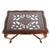 Chinese Hand-Carved Walnut Side Table For Sale - Image 3 of 7