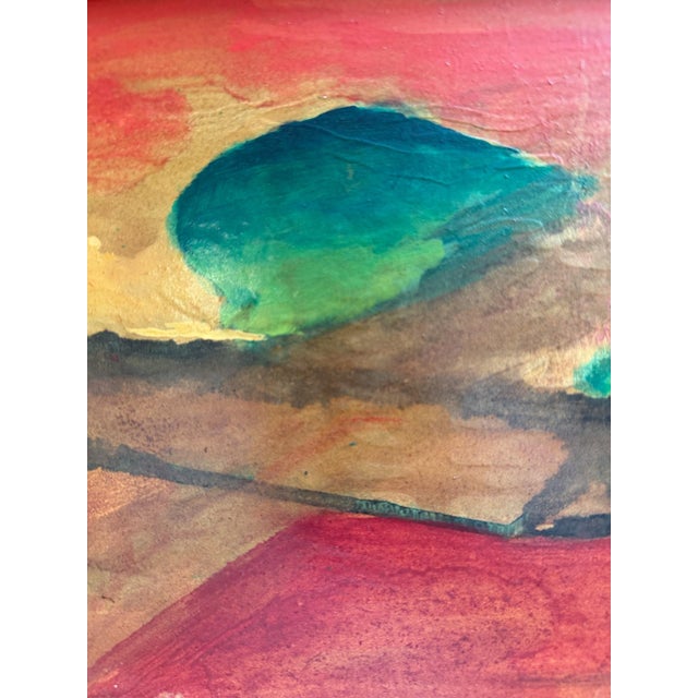 1960s "Crossroads," Abstract Expressionist Landscape by Leon Saulter, 1963 For Sale - Image 5 of 8