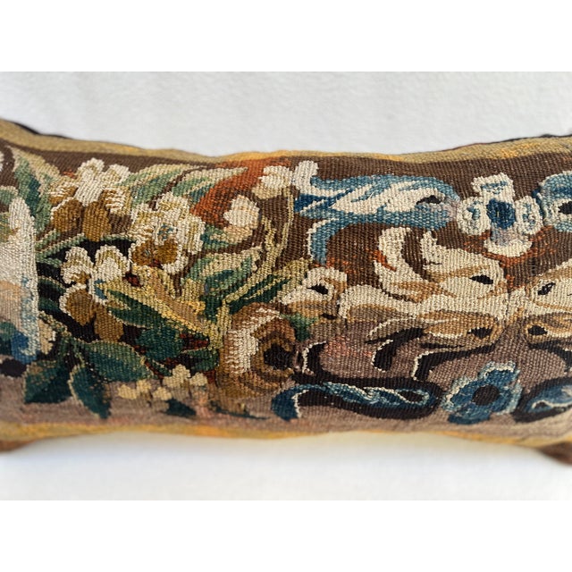 Mid 18th Century Pillow Crafted From an Exquisite 18th-Century Tapestry For Sale - Image 5 of 7