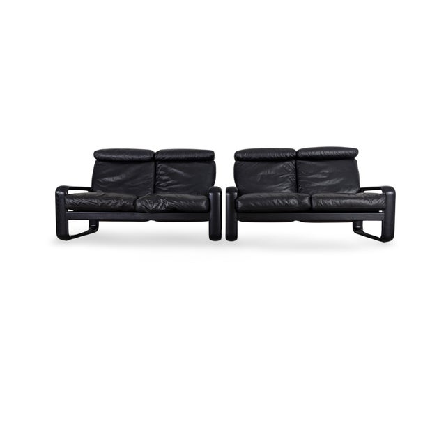 One of two beautiful and extremely rare vintage designer sofas by Rosenthal for sale. Designed by Burkhard Vogtherr, it is...