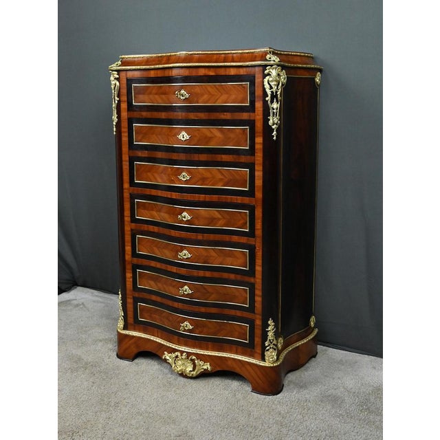 Mid-19th Century Napoleon III Wooden Secretary For Sale - Image 5 of 18