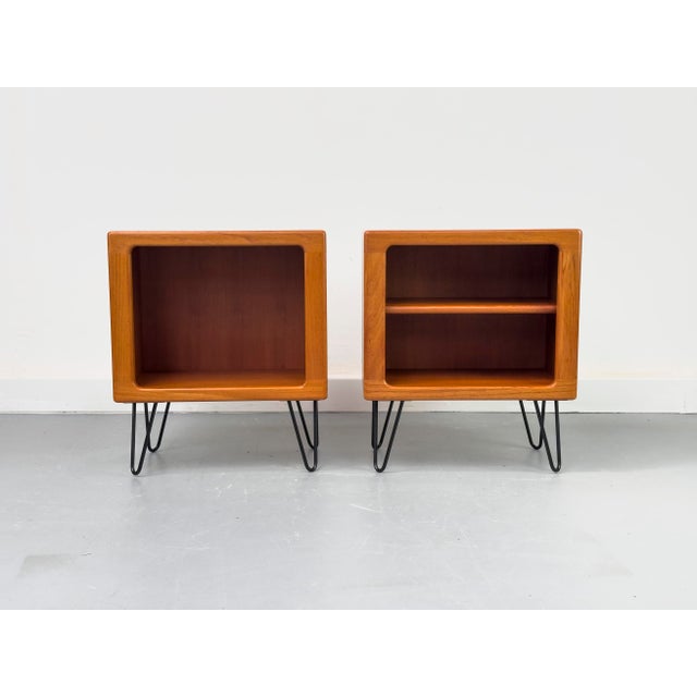Mid-Century Modern Danish Teak Nightstands from CFC Silkeborg, 1970s, Set of 2 For Sale - Image 3 of 14