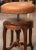 Tan 19th Century French Louis XV Walnut and Leather Adjustable Piano Stool For Sale - Image 8 of 9