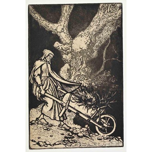 Georges Bruyer, The Woman with a Wheelbarrow, 1922, Etching For Sale - Image 3 of 3