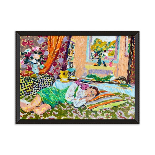 Hugo Grenville An Autumn Afternoon by Hugo Grenville in Brimfield Black Frame, Art Print For Sale - Image 4 of 4