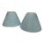 Vintage Pair of Light Blue Pleated Empire Lamp Shades For Sale