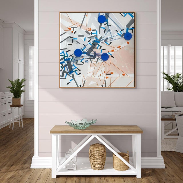 Acrylic, color tape, yarn, and LEGO brick on canvas Edition: Unique, Unframed. Philippe Halaburda is a French artist who...