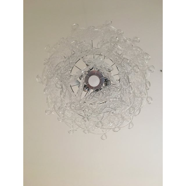 2010s Modern Murano Glass "Ragnatela" Italian Chandelier in Venini Style For Sale - Image 5 of 10