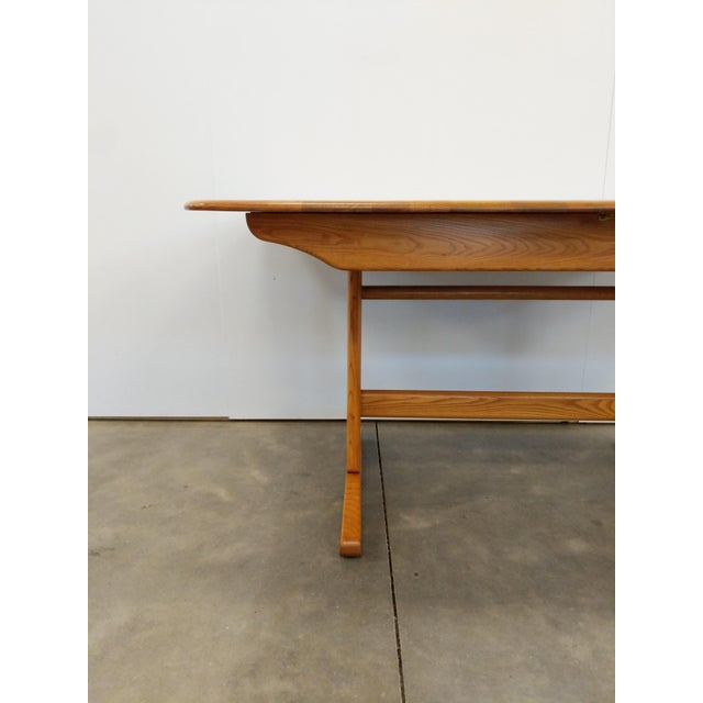 Vintage Extendable Dining Table by Ercol For Sale In New York - Image 6 of 13
