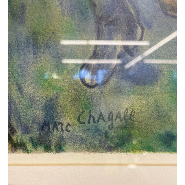 Marc Chagall Bouquet De Fleurs Lithograph, Framed For Sale - Image 9 of 13