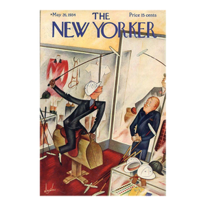 1934 Vintage New Yorker Cover, May 26 (Constantin Alajalov), Rare, Original New Yorker Magazine Cover, Equestrian, Polo