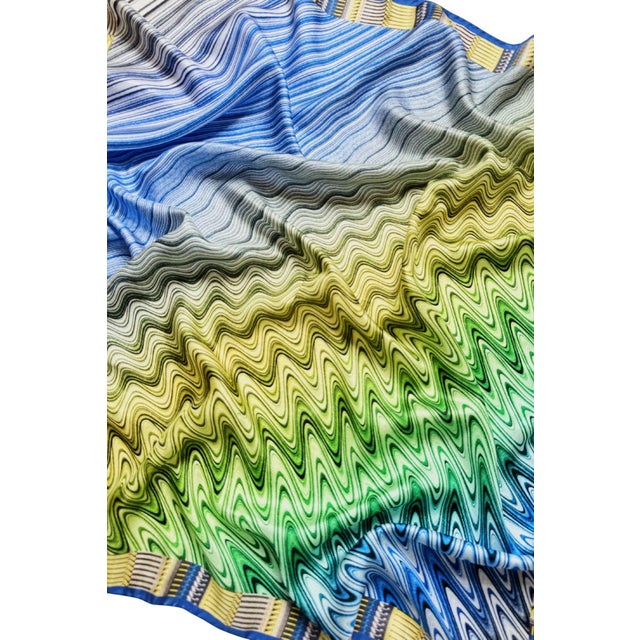 Textile Vintage Missoni Silk Scarf For Sale - Image 7 of 8