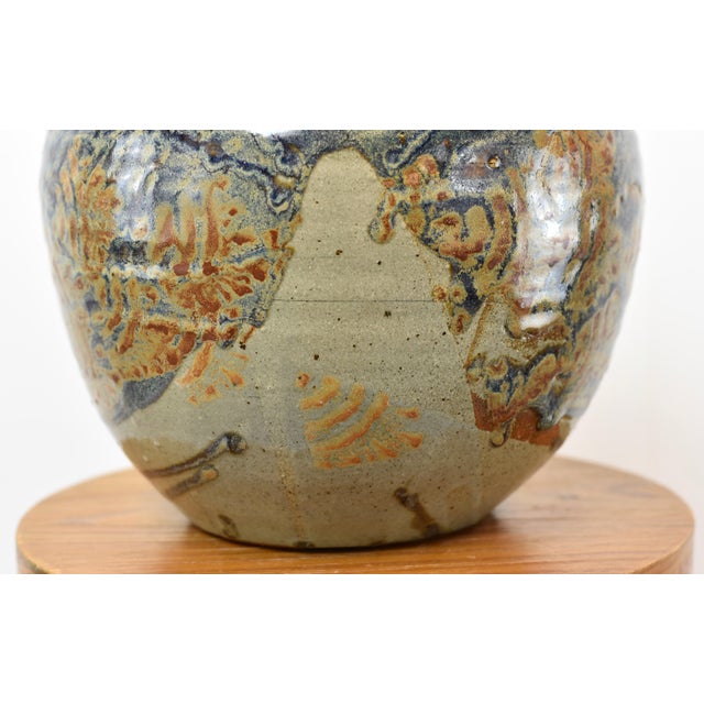 Mid Century Modern Large Richard Peeler Studio Art Pottery Weed Pot