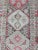Cream Vintage Turkish Oushak Runner With Geometric Design in Charcoal, Pink, and Cream For Sale - Image 8 of 13