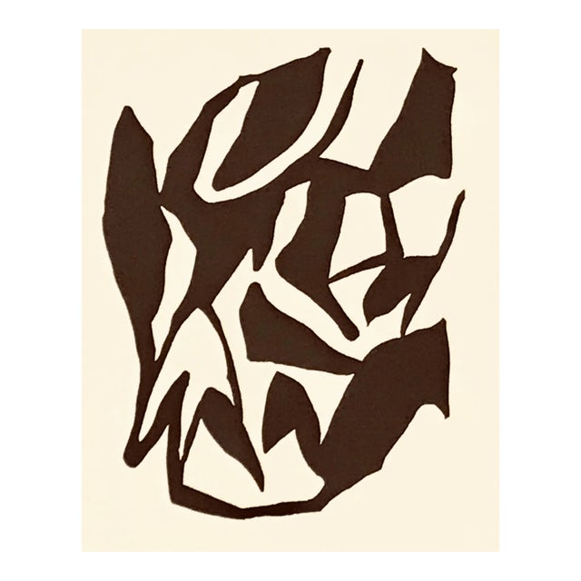 Jean Arp Woodcut Untitled A14 Published 1982 For Sale