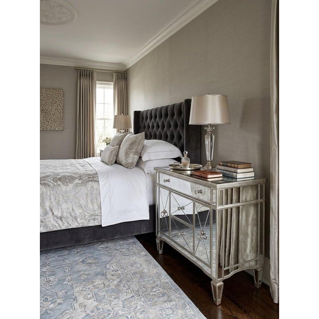 Vintage Mirrored Chest With Patinated Silver Finish For Sale In West Palm - Image 6 of 8