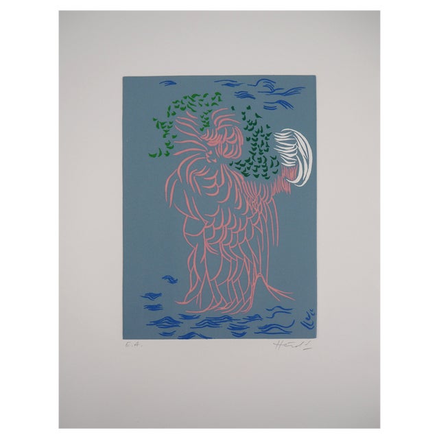 Jacques Herold, Mère Nature, 1975, Original Etching For Sale