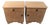 Art Deco Bedside Tables in Oak, Germany, 1940s, Set of 2 For Sale