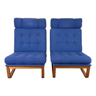 Mid-Century Easy Chairs by Magnus Oelsen A/S, Durup, Denmark, 1960s, Set of 2 For Sale