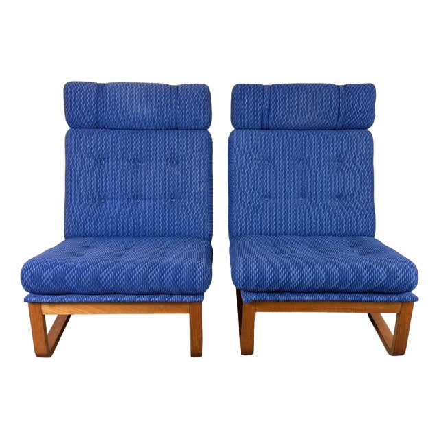 Mid-Century Easy Chairs by Magnus Oelsen A/S, Durup, Denmark, 1960s, Set of 2 For Sale
