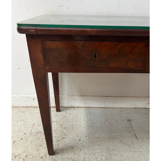 Louis XVI Style Desk in Mahogany and Veneer, 1800s For Sale - Image 6 of 10