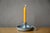 Gray Stoneware Bedroom Candlestick with Blue-Grey Glaze, 1970s For Sale - Image 8 of 8