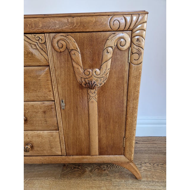 Mid-Century Oak Sideboard, 1930s For Sale - Image 17 of 18