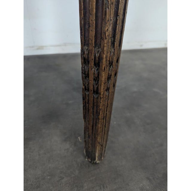 Glass Louis XVI Style Walnut Fountain Stand For Sale - Image 7 of 8
