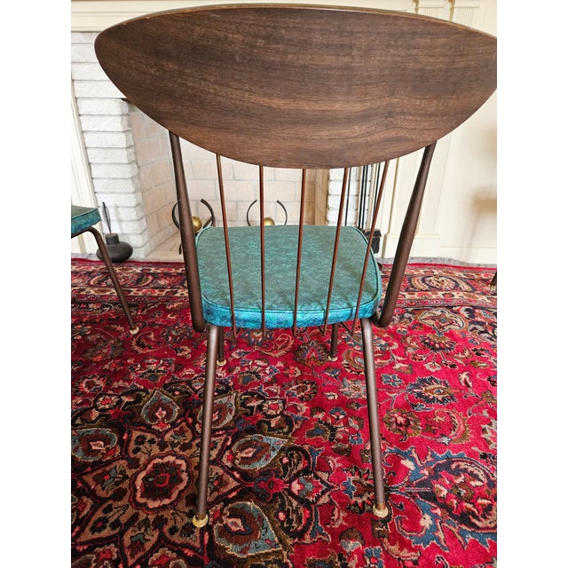1960s A Set of Four 1960s Chromcraft Mod Atomic Dining Chairs For Sale - Image 5 of 9