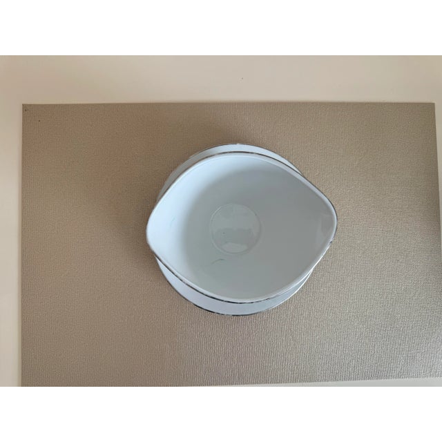 Chodziez Fine China Gray Boat in Brenda Pattern For Sale In New York - Image 6 of 6