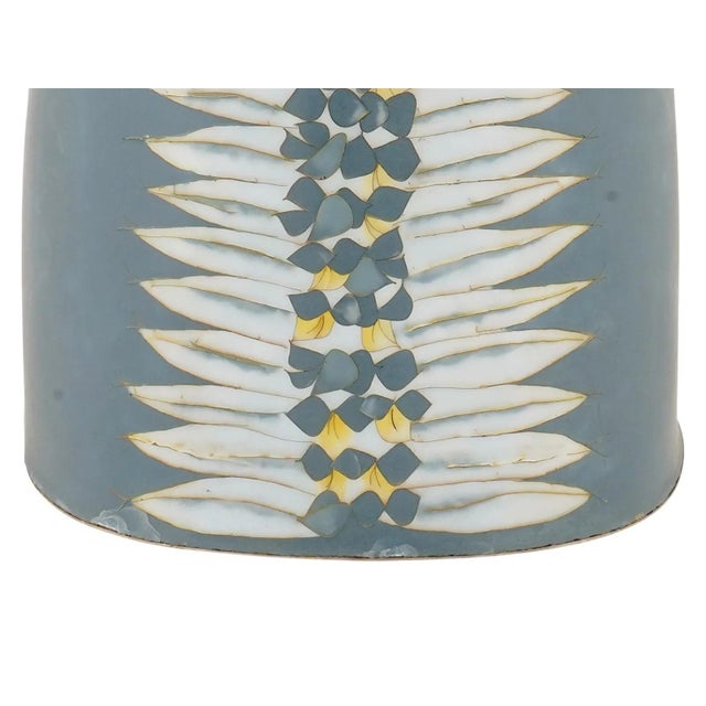 A large and visually striking cloisonné enamel vase by contemporary Japanese artist Yoshiko Nozue, known for her refined...