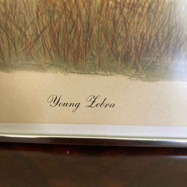 Black Original Imogene H. Farnsworth Lithograph "Young Zebra" Signed & Numbered For Sale - Image 8 of 15
