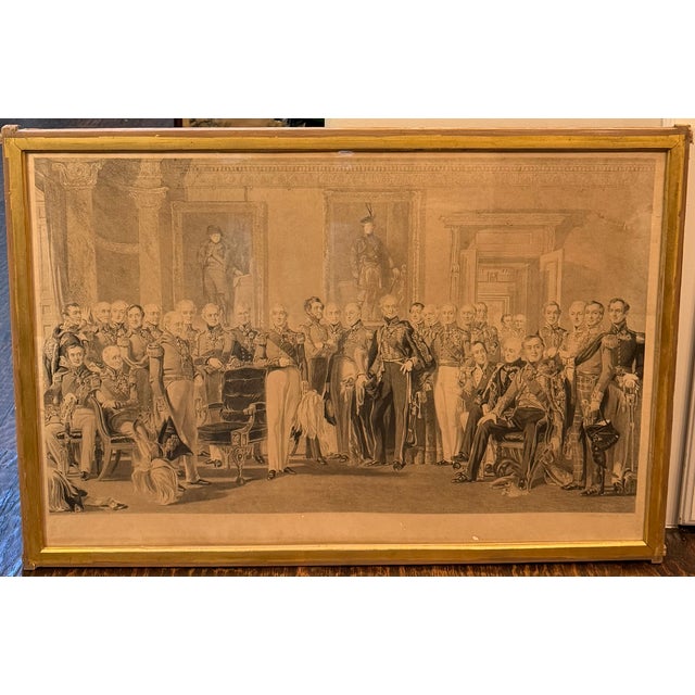 1843 “The Waterloo Heroes at Apsley House” Etching by Charles G. Lewis After j.p. Knight For Sale - Image 13 of 18