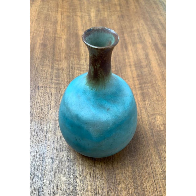 Mid-Century Minimalist German Studio Pottery Vase by Elke & Elmar Kubicek, 1960s For Sale - Image 9 of 16