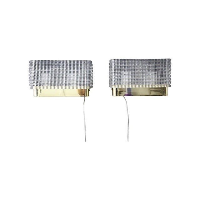 Rectangular Wall Lights Sconces in Textured Murano Glass, 1980s, Set of 2 For Sale - Image 15 of 15