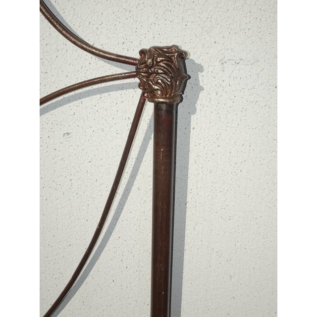 Pair of French Country Iron Twin Bed Frames Headboards & Rails ~ Match but Dont For Sale - Image 11 of 17