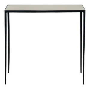 Slender Wrought Iron and Parchment 'Etude' Console