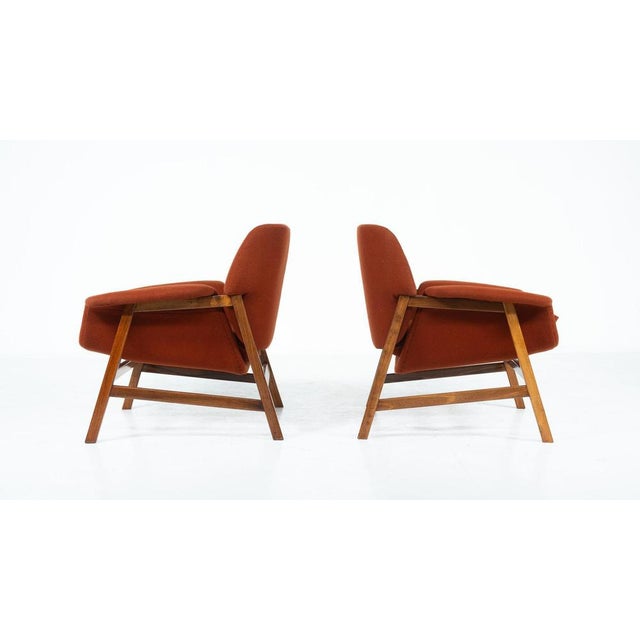 Mod. 849 Armchairs attributed to Gianfranco Frattini for Cassina, 1950s, Set of 2 For Sale - Image 11 of 15