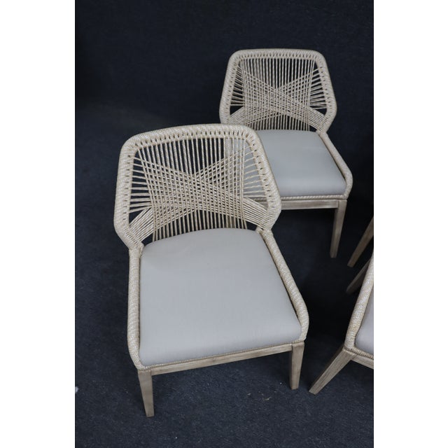 Contemporary Essentials for Living Loom Rope Dining Chairs, Set of 6 For Sale - Image 3 of 17