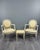 20th Century Louis XVI Medallion Armchairs with Ottoman, Set of 3 For Sale - Image 13 of 13