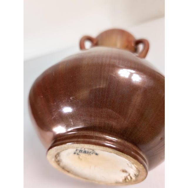 Early 20th Century French Art Nouveau Pottery Vase, Signed For Sale - Image 12 of 14