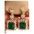 Hydro Emerald Cut Emerald, 7Ct VS Diamond Dangle/Drop Earrings 18 Kt Gold For Sale - Image 17 of 18
